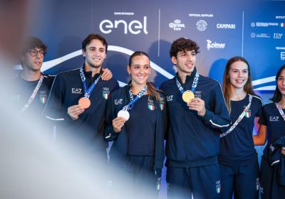 Casa Italia, 26 agosto: ginnastica ritmica, badminton e nuoto pinnato